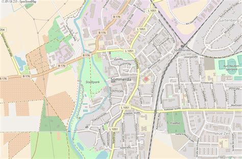 Sömmerda Map .